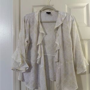 Worthington Beige Patterned Blouse